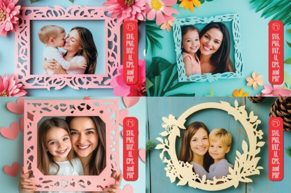 Paquete De Marcos De Fotos Para El Dia De La Madre Creativo Digital